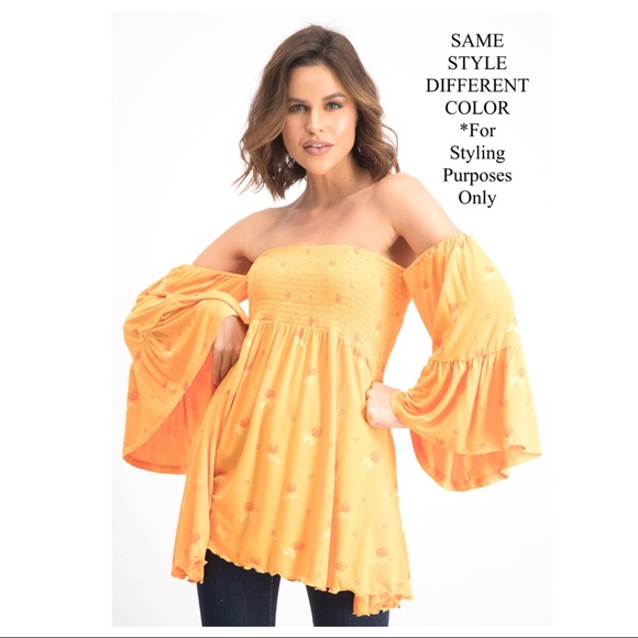 FREE PEOPLE BOHO FLOWY TUNIC TOP FLORAL BLOUSE A2C - Picture 6 of 16